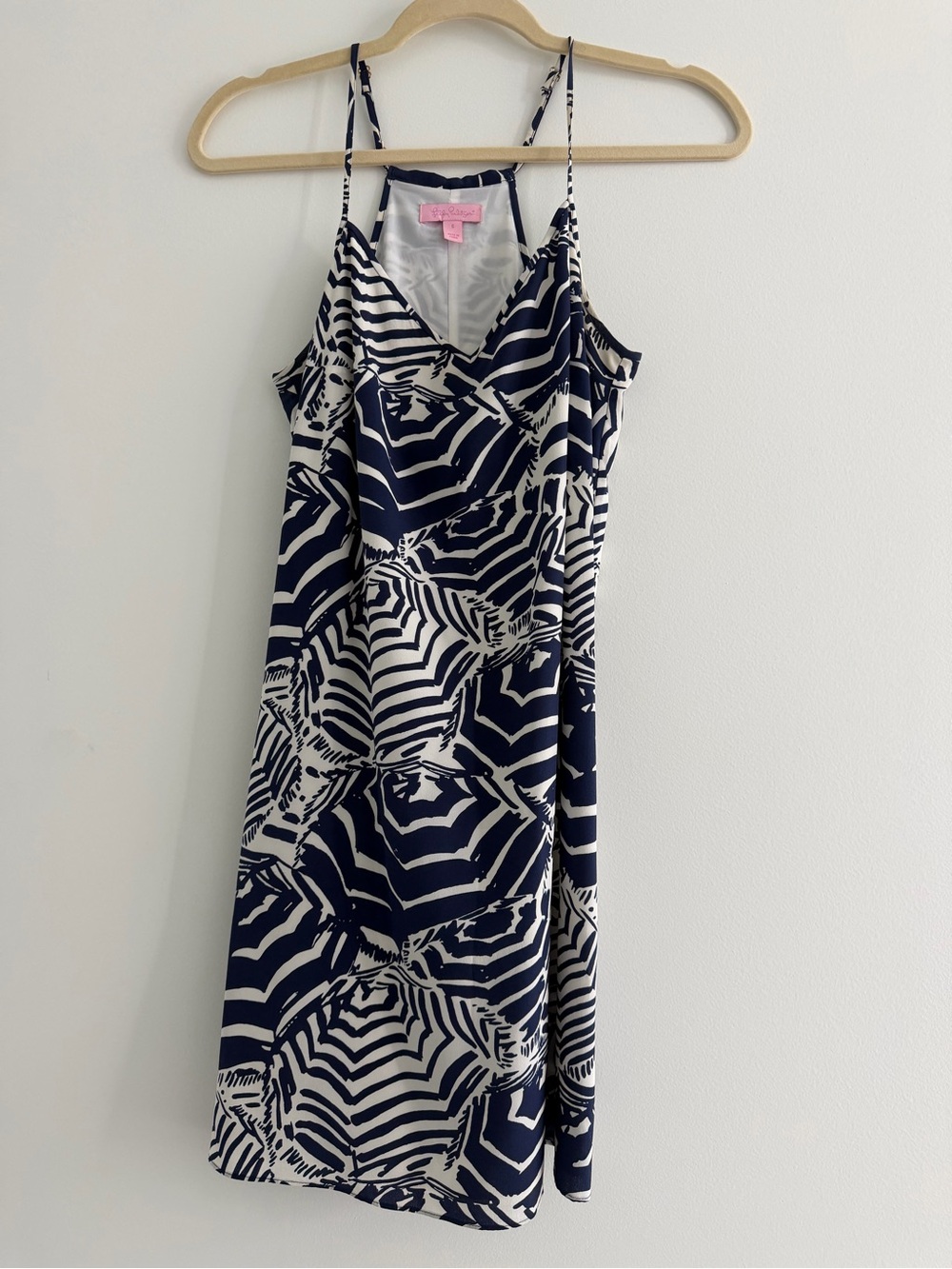 Lilly Pulitzer Navy & White Patterned Slip Dress